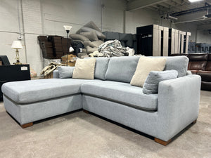 Interior Define Light Blue Charley Sectional