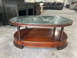 Beryl Stone & Wood Coffee Table