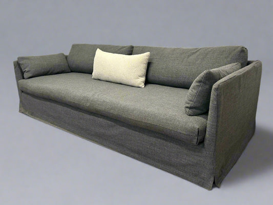 Crate & Barrel Charcoal Gray 94” Rivera Sofa