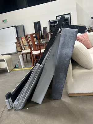 Studded Velvet Queen Bed Frame