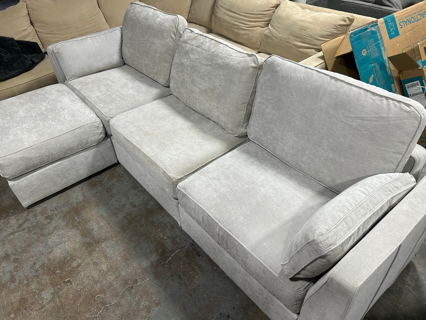 Sky Gray Lovesac Sactional