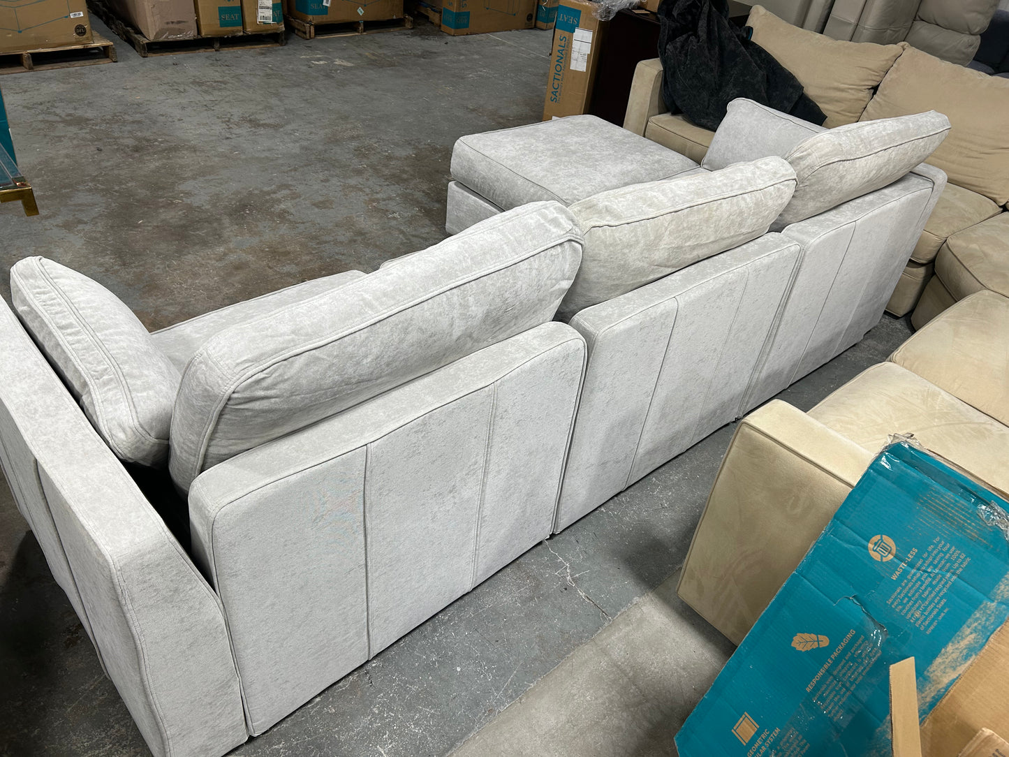 Sky Gray Lovesac Sactional