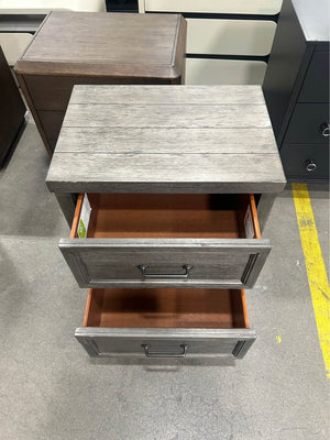 Westwood Design Wooden Nightstand w/Silver Accents