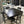 5-Piece Espresso Wood Dining Set w/Lazy Susan