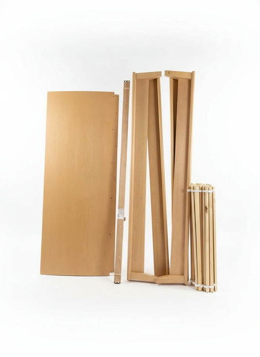 Baronet King-Size Natural Wood Bed Frame