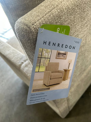 *New* Henredon Marley Fabric Swivel Chair (Beige)