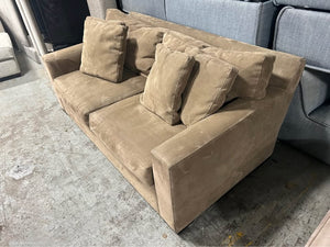 Crate & Barrel Taupe 76'' Axis Sofa