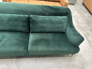 World Market Forest Green Samara Sofa