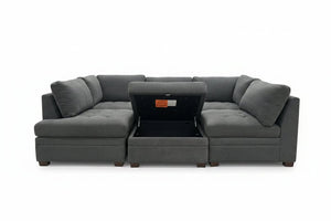 Thomasville Tisdale 6-Piece Modular Sectional w/Storage Ottoman