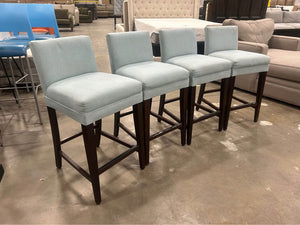 (Set of 4) Powder Blue Counter-Height Stools