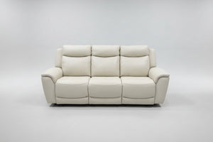 Gilman Creek Sanders Leather Power Sofa (Cream)