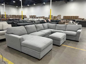 Thomasville U-Shaped Chaise Sectional w/Storage Ottoman
