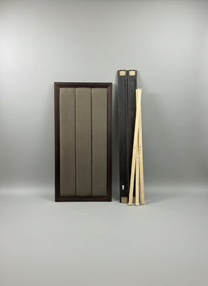 Dark Brown Wooden Queen Bed Frame