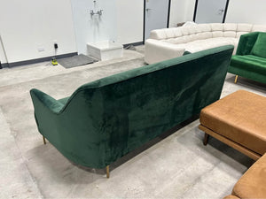 World Market Forest Green Samara Sofa