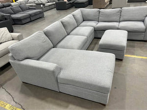 Thomasville U-Shaped Chaise Sectional w/Storage Ottoman