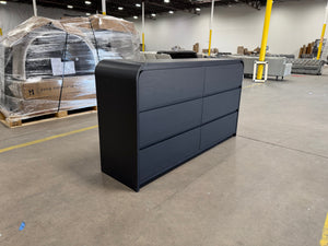 Modern Rounded 6 Drawer Dresser