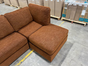 *Perfect Condition* Terracotta Rained Chenille LoveSac (4 Seat/5 Side)