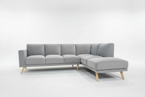 Light Gray MCM Chaise Sectional