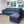 *Perfect Condition* Vintage Blue Rained Chenille LoveSac (4 Seat/5 Side)