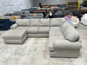 Furniture Row Gray U-Shaped Sectional