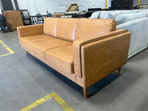 Albany Park 87” Albany Sofa (Cognac Tan)