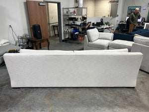 Restoration Hardware White Maxwell 2-Cushion Sofa