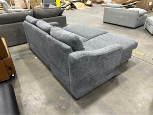 Coddle Aria Fabric Sleeper Sofa w/Reversible Chaise & Storage