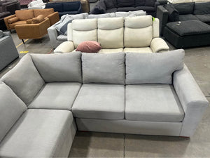 Scandinavian Designs Light Gray L-Shaped Sectional