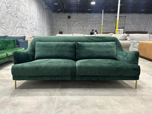 World Market Forest Green Samara Sofa