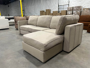 *Perfect Condition* Jute Brushed Weave LoveSac (4 Seat/5 Side)