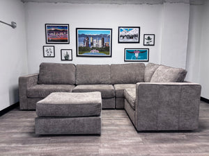 Venetian Taupe Corded Velvet LoveSac (5 base/7 side)