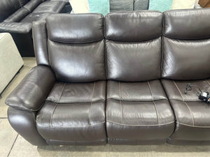 Gilman Creek Harvey Leather Power Reclining Sofa (Espresso)