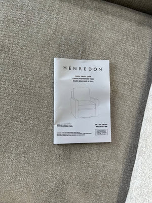 *New* Henredon Marley Fabric Swivel Chair (Beige)