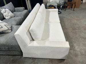 Restoration Hardware White Maxwell 2-Cushion Sofa