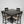 5-Piece Espresso Wood Dining Set w/Lazy Susan