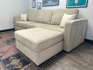 Tan Combed Chenille LoveSac Sactional