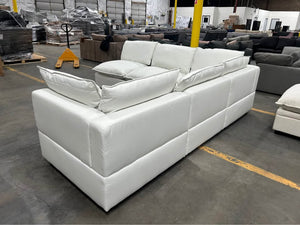 Albany Park Kova Box Cushion Corner Sectional (Frost Performance Linen)