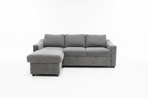 Coddle Aria Fabric Sleeper Sofa w/Reversible Chaise & Storage