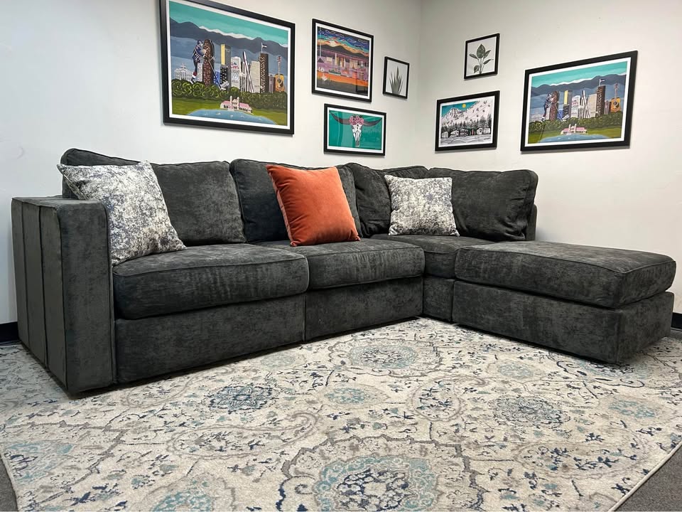 Charcoal LoveSac Sactional