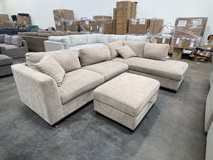 Walsen 3-Piece Sectional w/ Storage Ottoman