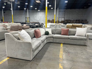 Crate & Barrel Lounge 3-Piece L-Shape Wedge Sectional
