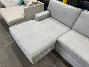 England Inc. Light Gray Chaise Sectional