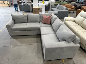 Scandinavian Designs Light Gray L-Shaped Sectional