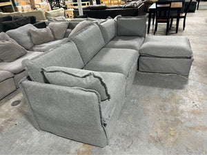 Anabei 4-Pc Modular Gray Cloud Sectional