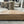Tufted Tan Leather Storage Ottoman