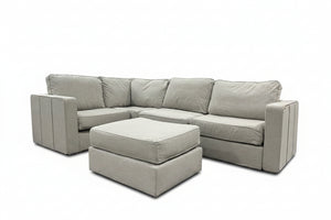 *Perfect Condition* Beachwood Rained Chenille LoveSac (5 Seat/7 Side)