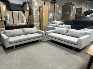 West Elm 73'' Gray Eddy Sofa Set