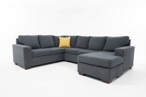 Dark Gray Reversible Chaise U-Shaped Sectional