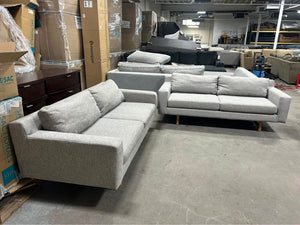 West Elm 73'' Gray Eddy Sofa Set