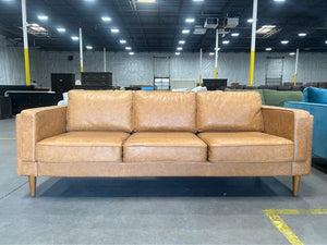 Albany Park 87” Albany Sofa (Cognac Tan)